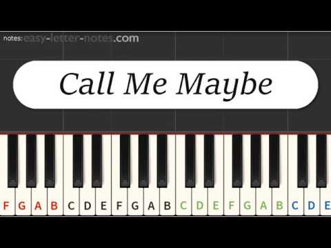 Call Me Maybe Piano Tutorial Simple Piano Song Piano Notes For Beginners - roblox piano sheets call me maybe