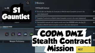 CODM DMZ Stealth Contract Mission Complete
