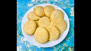 Coconut Cookies | Original Bakery Biscuits at Home | Eggless| Easy tea-time cookie