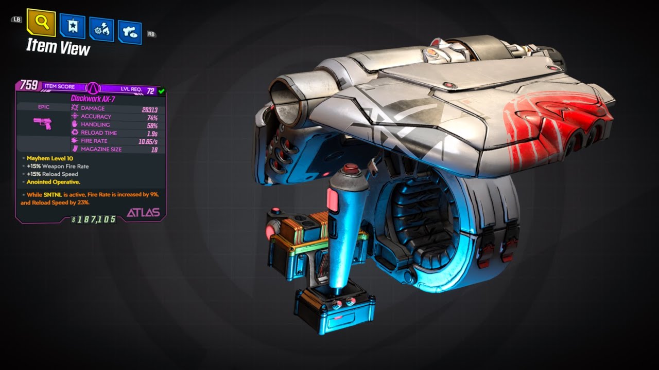 Carried by the Clockwork AX 7!