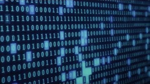 Digital Binary Code Stock Video