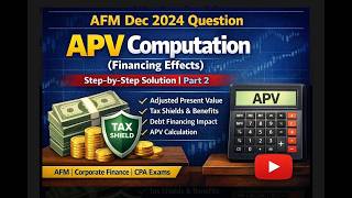 AFM Dec 2024 Question | APV Computation (Financing Effects) | Step-by-Step Solution | Part 2