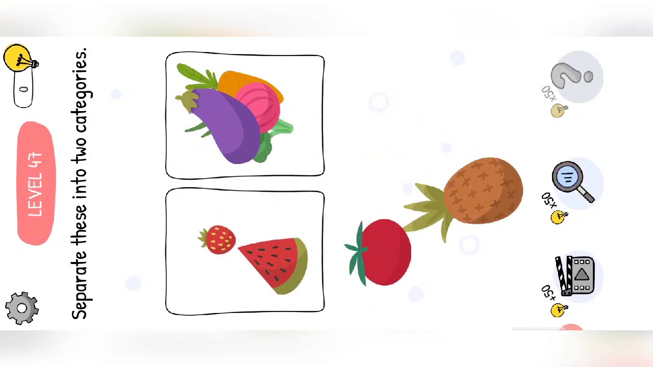 Who is level 47 gameplay walkthrough solution | separate these into two category | Who is? game