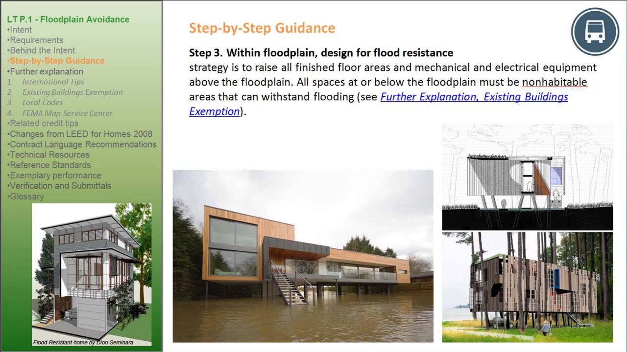 LEED v4 Homes - LT p1. Floodplain Avoidance (Part 3)