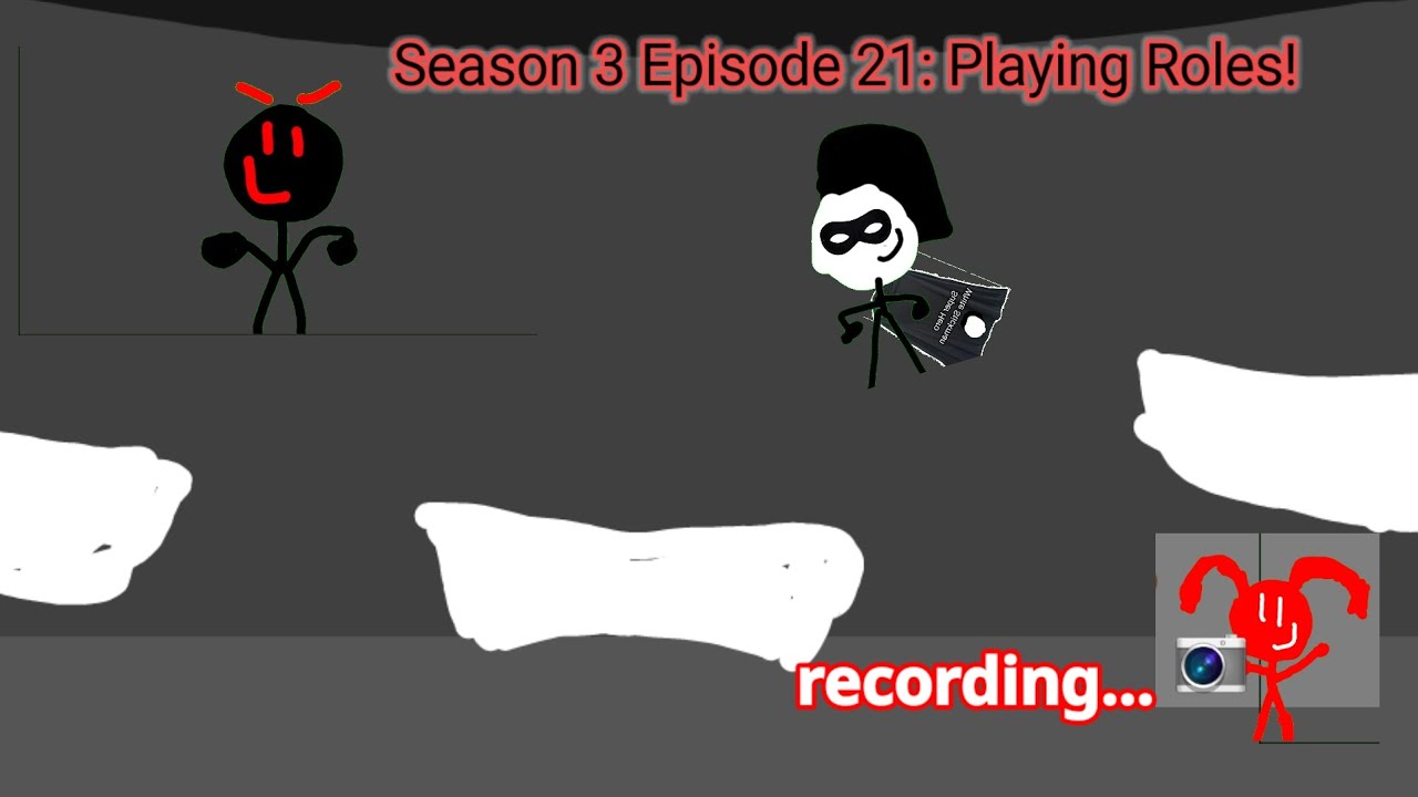 Шоу «Новый белый человечек-стикмен», 3 сезон, 21 серия: Играем роли!