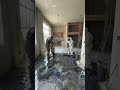 Luxury studio apartment transformed with a mirror-gloss metallic epoxy floor  #epoxyfloor #viral