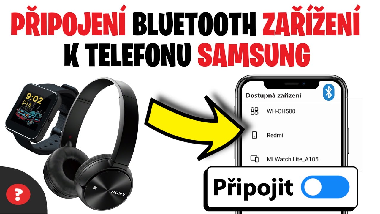 Jak připojit BLUETOOTH SLUCHÁTKA do TELEFONU | Návod | Telefon / Připojení  bluetooth zařízení. - YouTube
