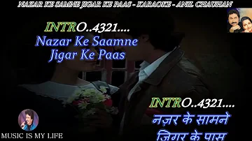 Nazar Ke Saamne Jigar Ke Paas Karaoke With Scrolling Lyrics Eng. & हिंदी