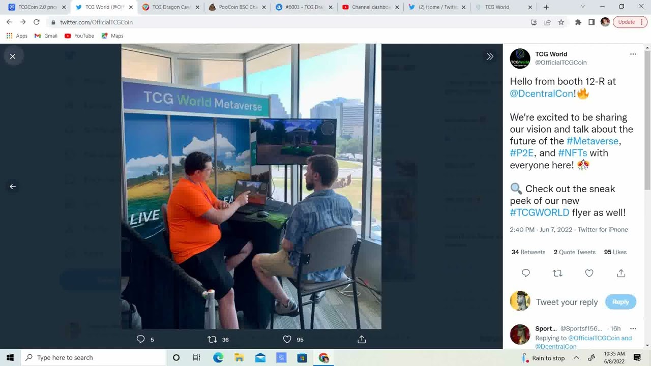 TCG World Metaverse at DcentralCon have fun! Dragons and TCG2! Where i see the market in 2 years?