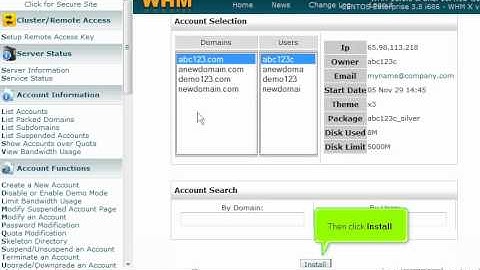 Managing FrontPage extensions in WHM by VodaHost web hosting