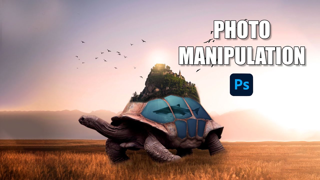 How To Make Turtle Photo Manipulation In Photoshop | Photoshop Shorts