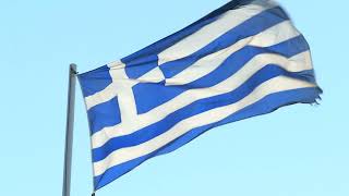 Hellenic Flag Waving
