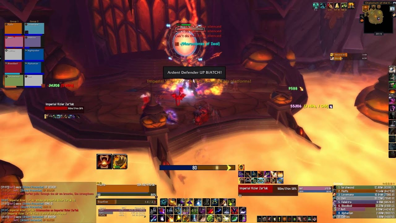 Da VooDoo Shuffle vs Imperial Vizier Zor'lok Normal (Boomkin POV)