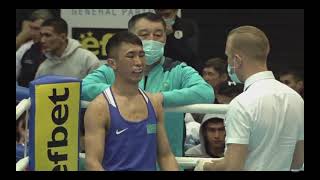 Makhmud Sabyrkhan Kaz Vs Daniel Asenov Bul Boxing Tournament Strandja 02.2022