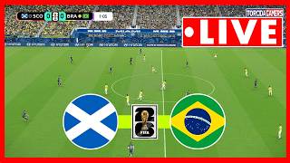 Scotland vs Brazil LIVE | FIFA World Cup 2026 | Match Today Simulation