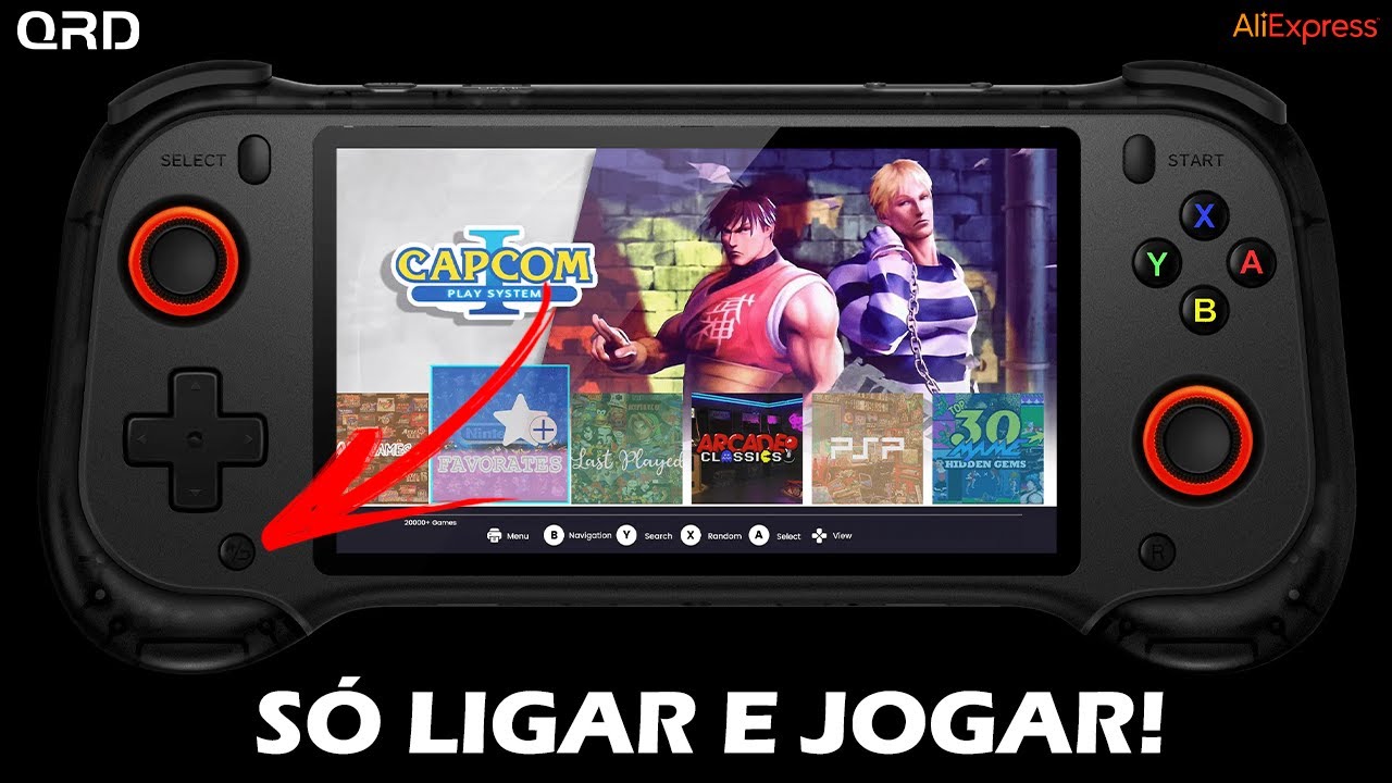 UM PORTÁTIL INCRÍVEL PARA JOGOS RETRÔ! – QRD Vortex F5