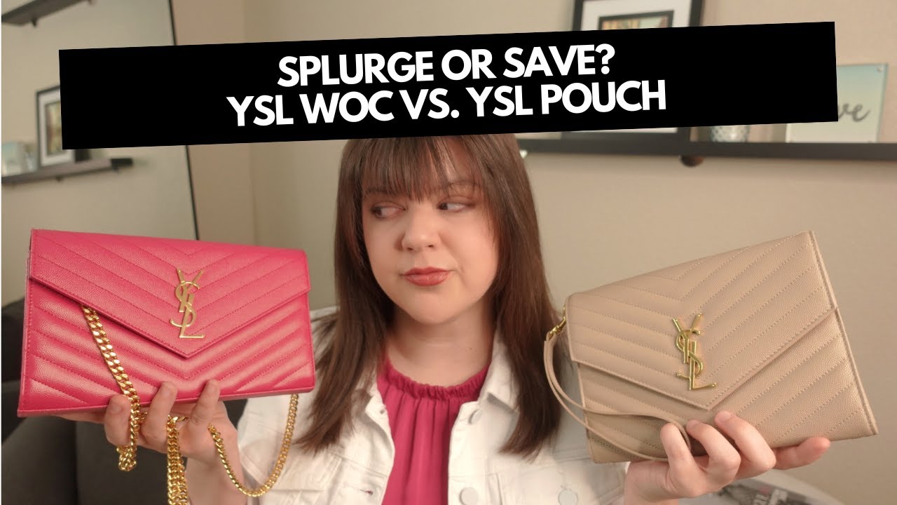 Comparison: Large vs Small YSL Saint Laurent Monogram WOC 