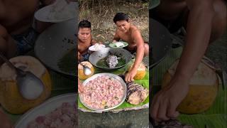 Filipino Fishermen Eating Tuna Dish Sugba Sabaw Kilaw Recipe! 🌶🤤