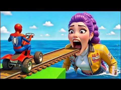 الرجل العنكبوت انقاذ باتمان Spider-Man Rescue batman vs iron man vs venom funny Game GTA 5 superhero