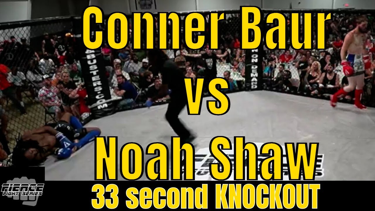 33 Second Knockout (Full Fight) Conner Baur vs Noah Shaw