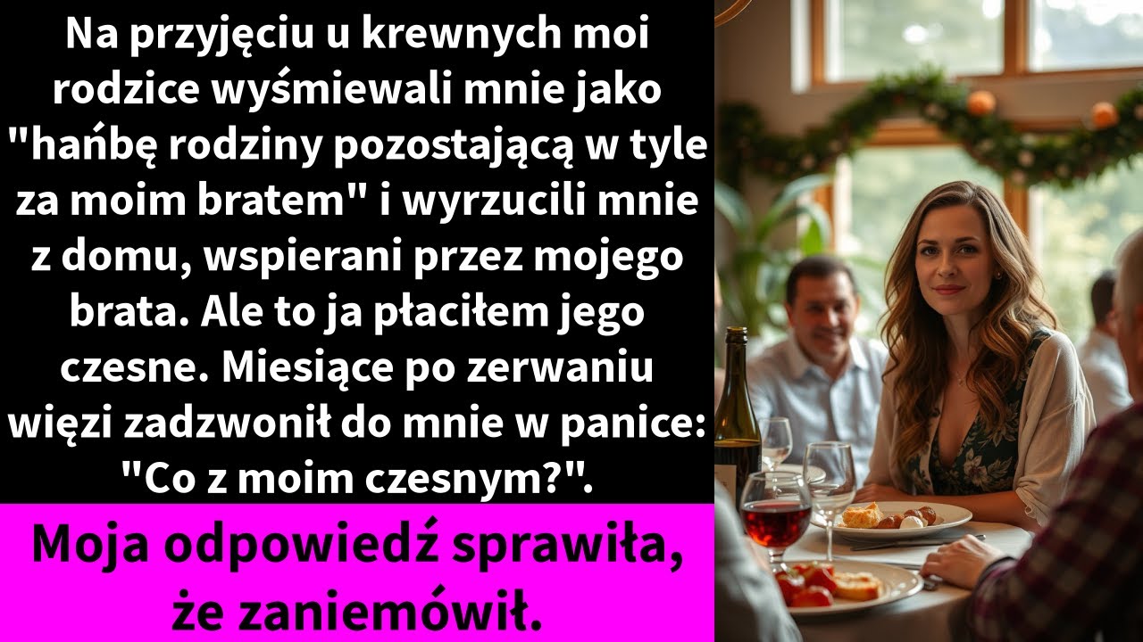 Usiedliśmy przy wigilijnym stole, a mój brat, który właśnie dostał się na prestiżowe studia, obśmiewał moją pracę w biurze. „Mama zawsze mówi, że nie masz pojęcia o pieniądzach” – rzucił z...