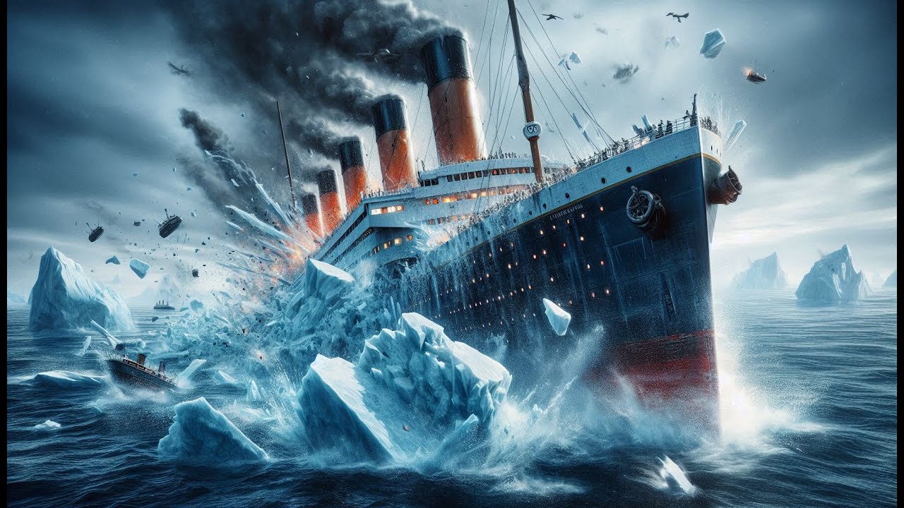 The Tragic Storm In Atlantic Ocean Sinking of the Titanic | AI Animated ...