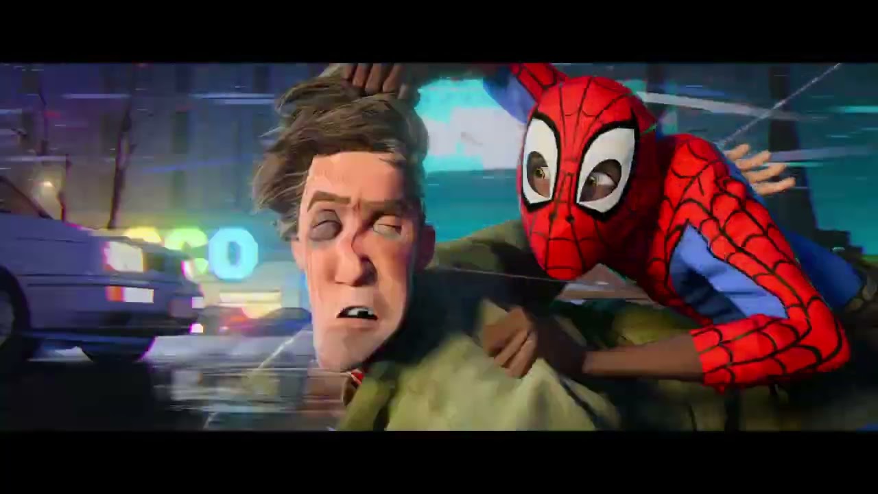Miles Morales and Peter B. Parker - Police Chase Scene - Spider-Man: Into the Spider-Verse (2018)