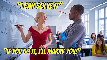 "SOLVE THIS EQUATION AND I’LL MARRY YOU," SHE LAUGHED—UNTIL THE JANITOR ACTUALLY SOLVED IT