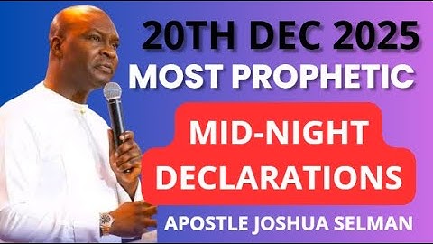 ALL NIGHT PROPHETIC DECLARATION | APOSTLE JOSHUA SELMAN #apostlejoshuaselman  #God #LIVE #shorts