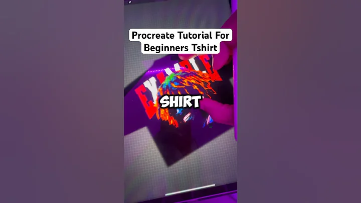 PROCREATE TUTORIAL FOR BEGINNERS TSHIRT EDITION #procreate #tshirtdesign #shorts