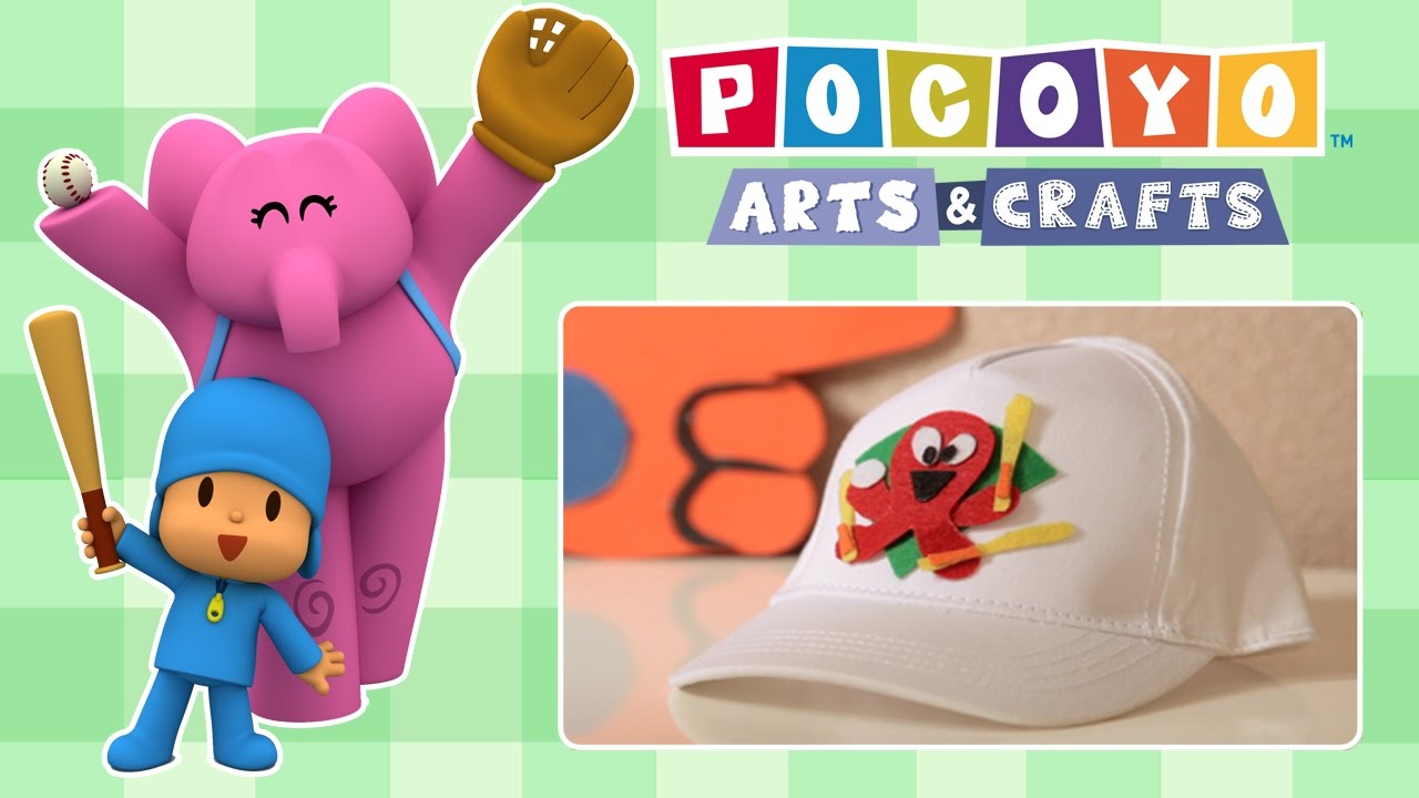 Pocoyo Arts & Crafts: Patch de fieltro de Pocoyó para tu gorra de Baseball infantile systemic hyalinosis
