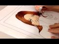 Copic speed drawing "thank you!"