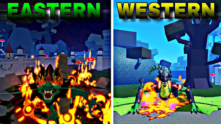 Eastern And Western dragon Full Showcase along with hybrid form in Blox Fruits