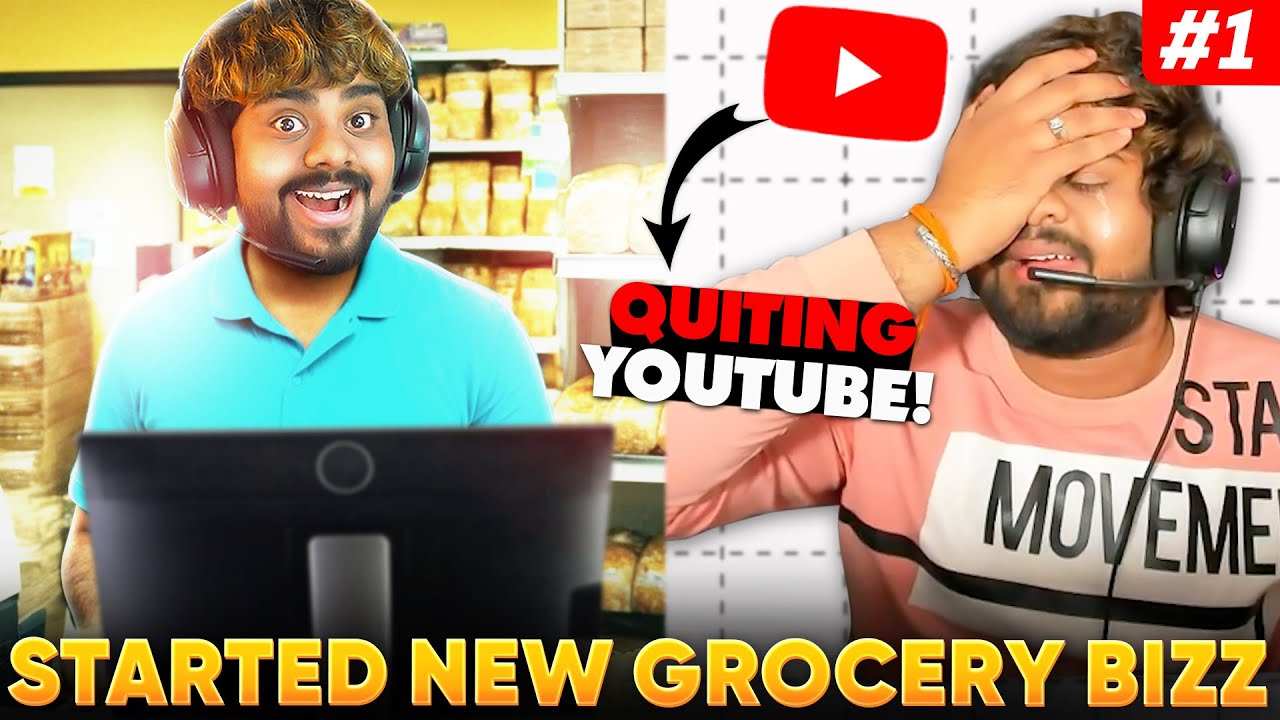 Quitting Youtube & Starting New Business | Super Market Simulator Series | Episode 1 | Sahara YT