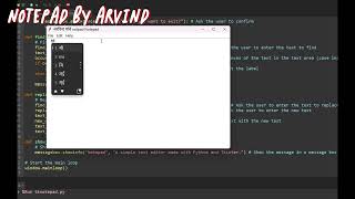 NOTEPAD PYTHON PROJECT   Made with Clipchamp