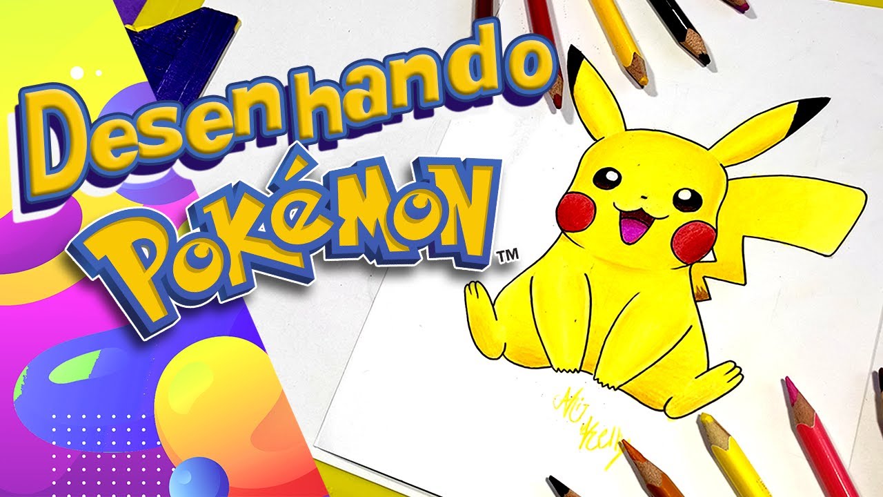 Como desenhar o Pikachu (Kawaii / Chibi) –  – Desenhos para  Colorir