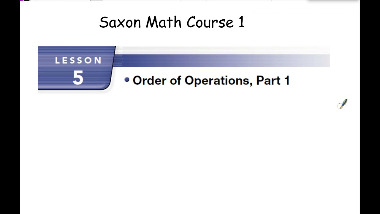 saxon math course 1 homework answers