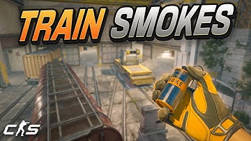 CS2 TRAIN Smokes You MUST Know! | CS2 Train Smokes Guide