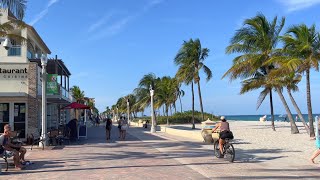 Walking Florida's Hollywood Beach Broadwalk in September 2023