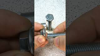 A tricky way to tighten a bolt with an electric screwdriver. #shorts