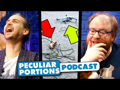 Dog lured to safety by sausage drone - Peculiar Portions Podcast #51