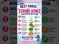 Best Foods for Strong Bones 🦴 | Calcium Rich Foods for Bone Health