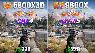 Ryzen 7 5800X3D vs Ryzen 5 9600X - Test in 10 Games | 2026 screenshot 3