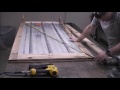 Building a Reclaimed Wood Door from Pallet Wood and Metal for the shop!!