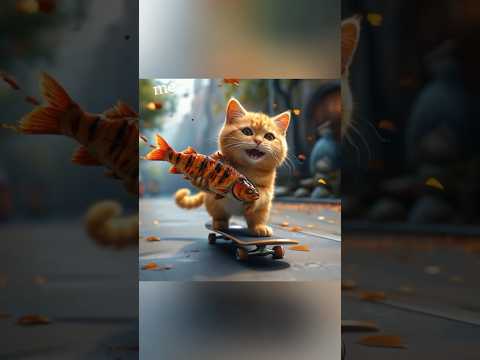 Little cutieu0027s grilled fish. #youtubeshorts #monkey #cute #funny #cat #ai #animals #pets #fyp