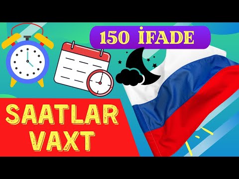 🇷🇺 Rus dilində SAATLAR VƏ VAXT mövzusu | Rus dili dərsi #25