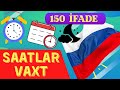 🇷🇺 Rus dilində SAATLAR VƏ VAXT mövzusu | Rus dili dərsi #25