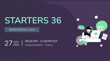CodeChef Starters 36 problems solution with detailed explanation and C++ source code
