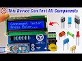 How to make all in one component tester led transistor inductor capacitor diodes