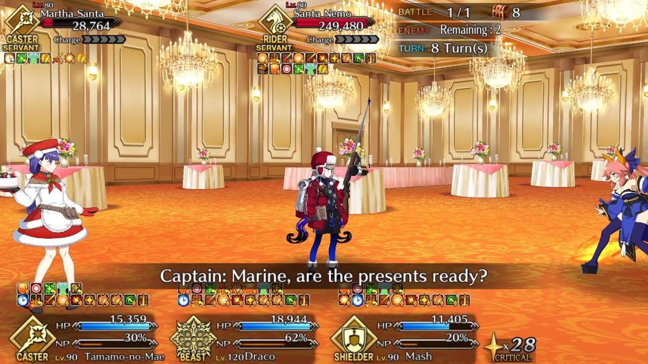 Fate/Grand Order part 2214: Year-End Santa Party - YouTube